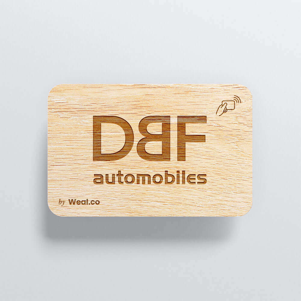Carte NFC personnalisable - Bambou - DBF Automobile