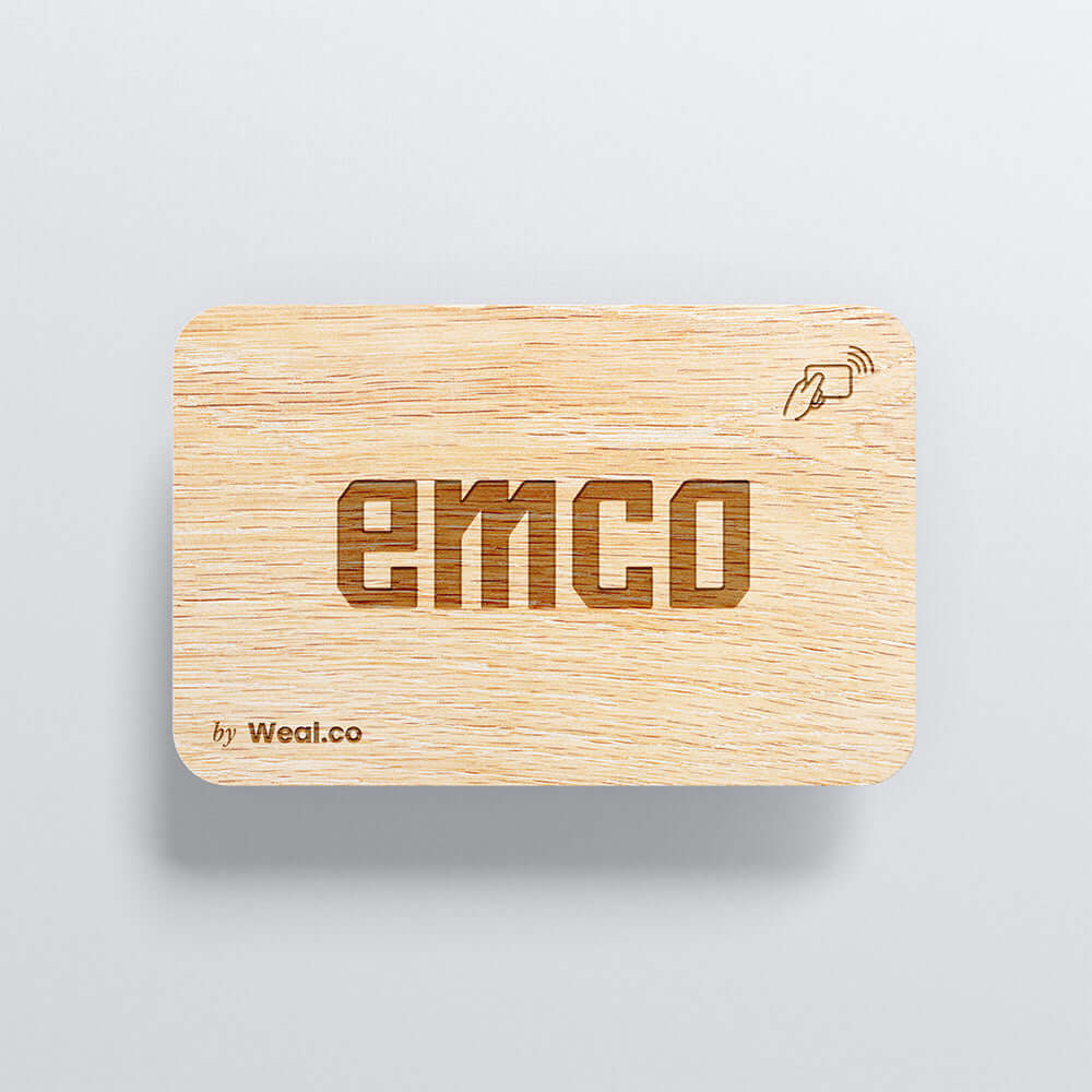 Carte NFC personnalisable Bambou EMCO
