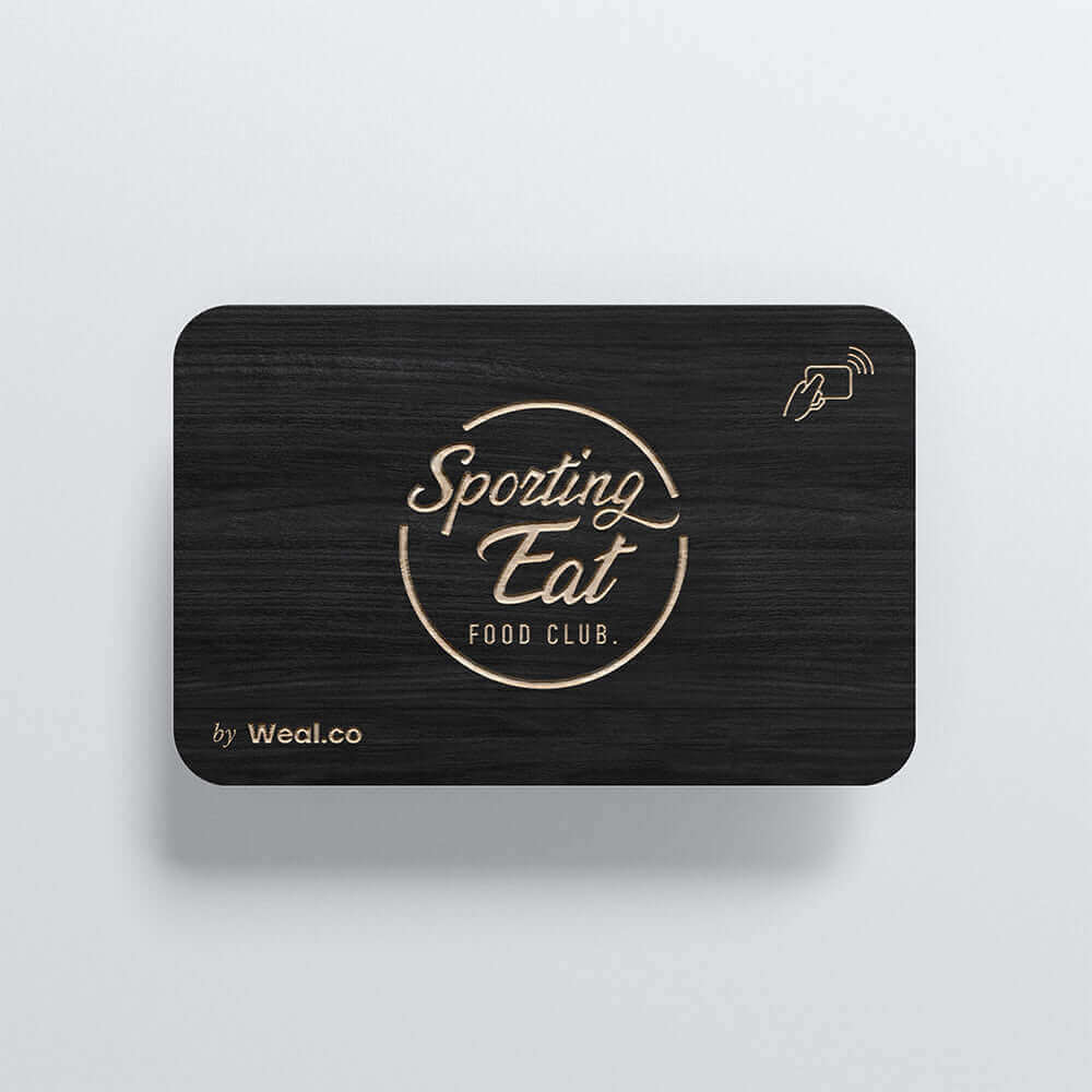 Carte NFC personnalisable - Bambou Noir - Sporting Eat
