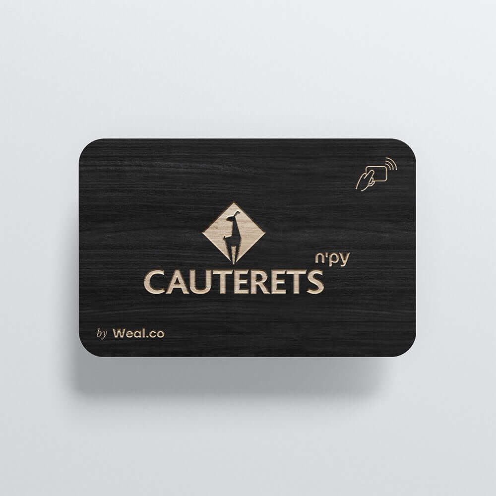 Carte NFC personnalisable Bambou Noir coterets npy