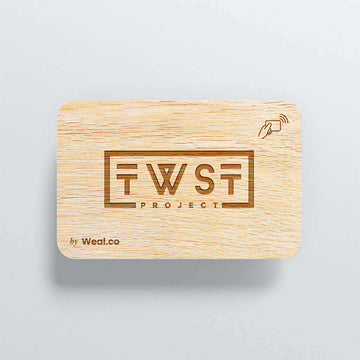 Carte NFC personnalisable - Bambou - Twist Project