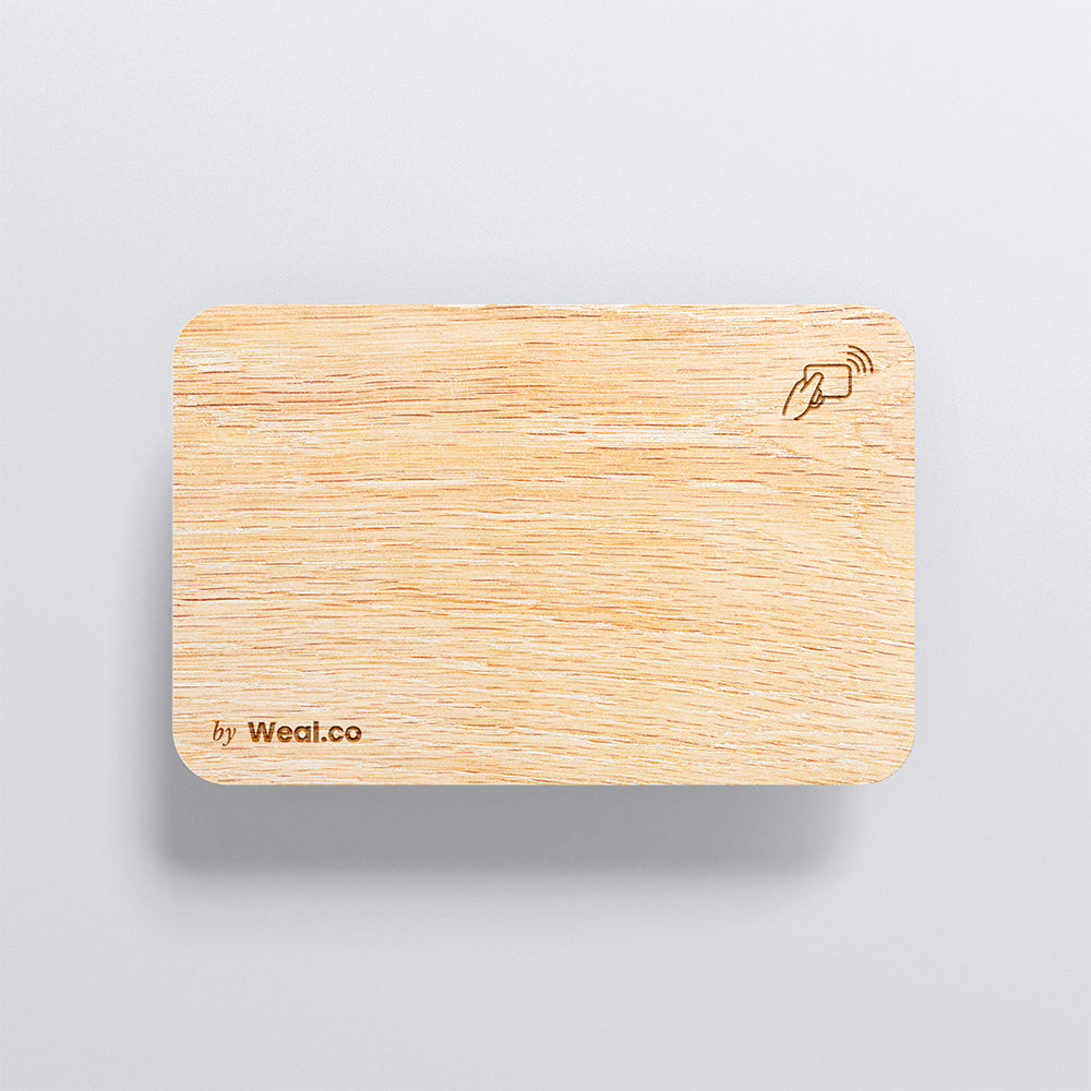 Carte NFC personnalisable - Bambou - Vierge