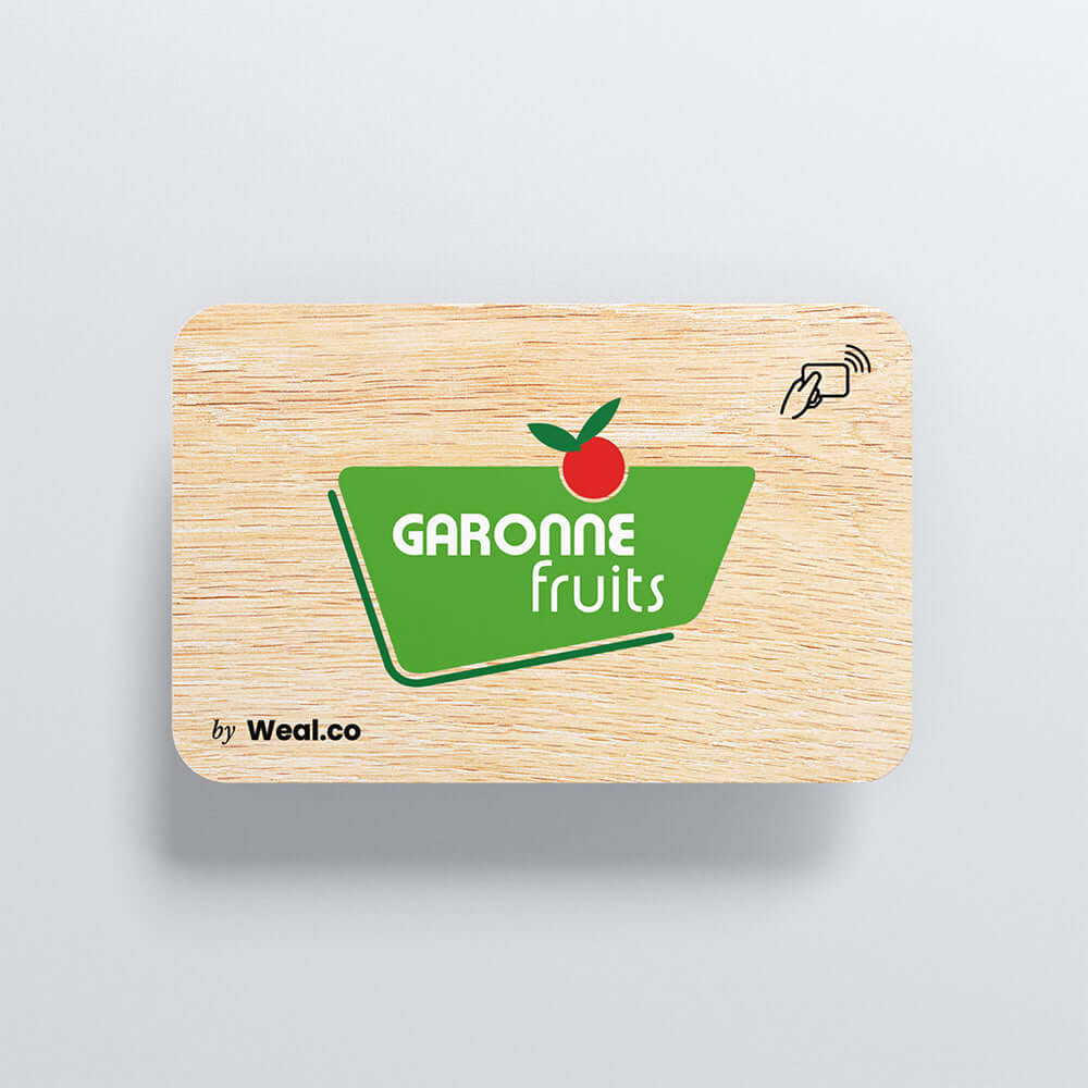 Carte NFC personnalisable Bambou garonne fruit