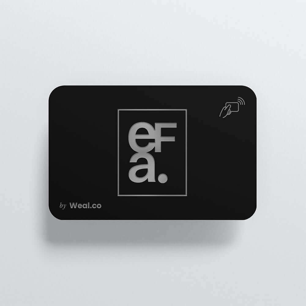 Carte NFC personnalisable - Métal Argent - EFA