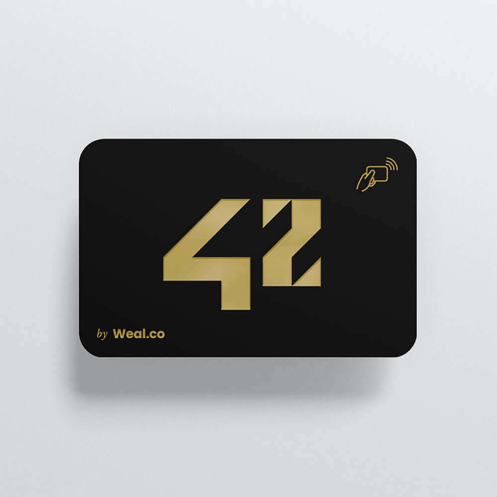 Carte NFC personnalisable - Métal Or - 4z