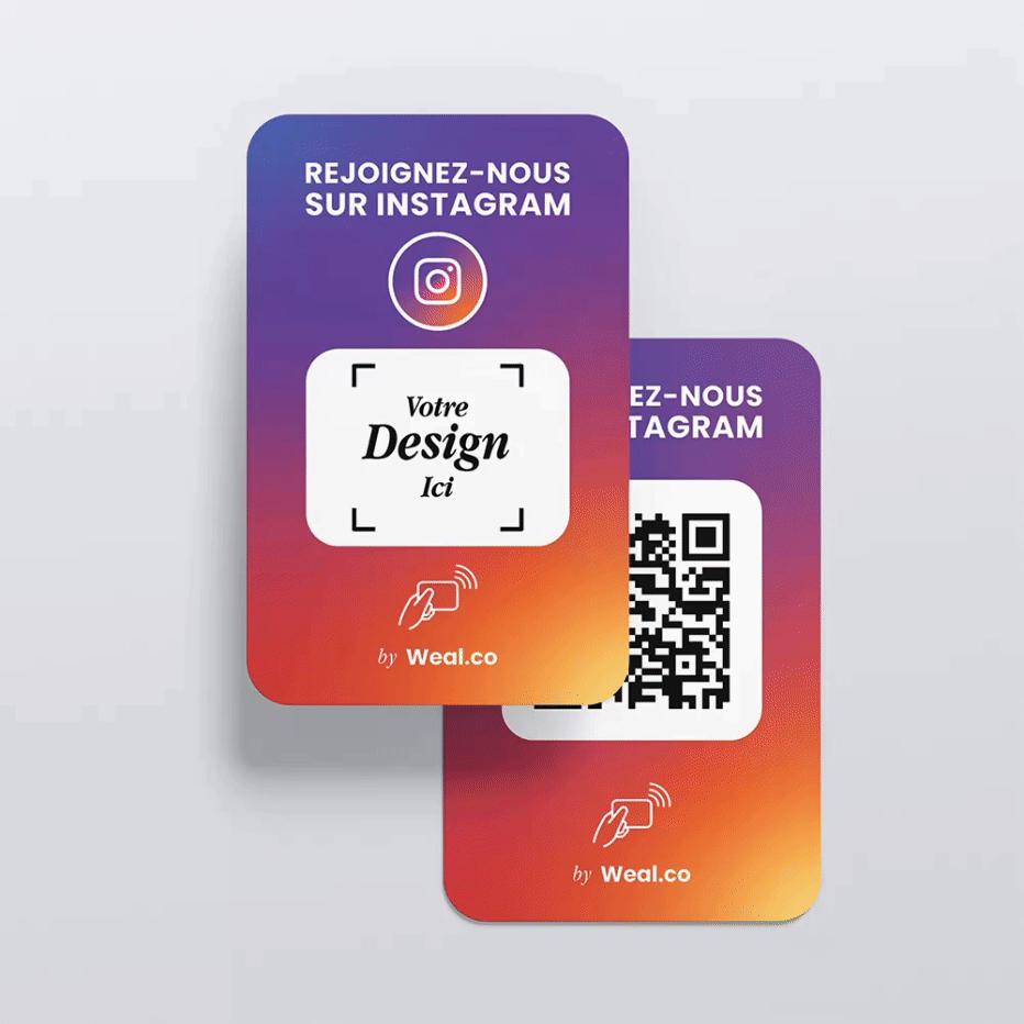 Carte Instagram NFC