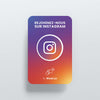 Carte NFC non personnalisable exemple Instagram