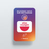 Carte NFC personnalisable - Instagram Atlas voyage