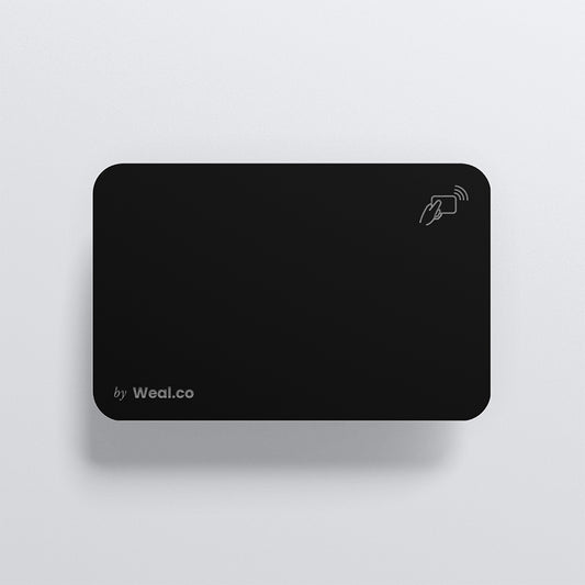 Carte NFC personnalisable - Metal Argent - Vierge