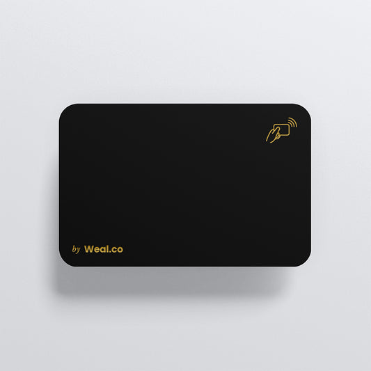 Carte NFC personnalisable - Metal Or - Vierge
