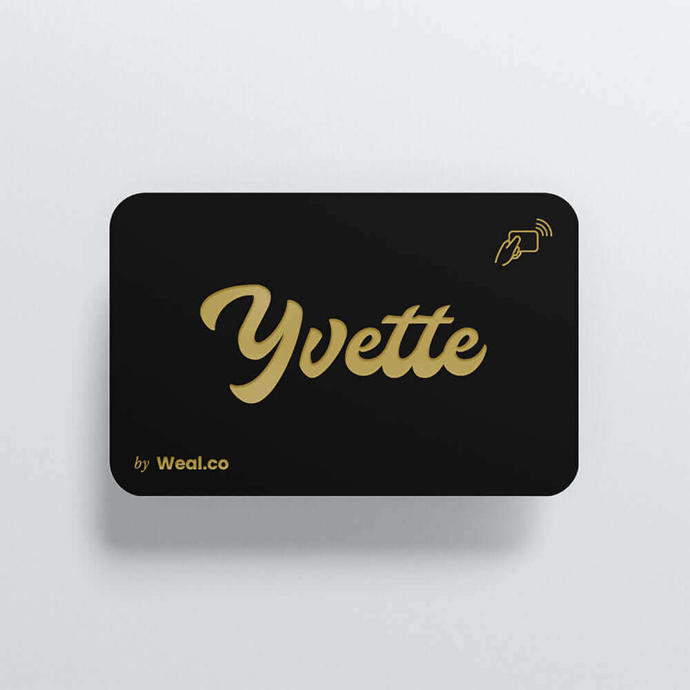 Carte NFC personnalisable - Métal Or - Yvette