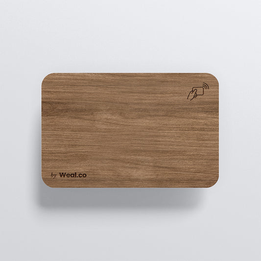 Carte NFC personnalisable - Noyer - Vierge