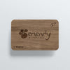 Carte NFC personnalisable Noyer emendy graphiste