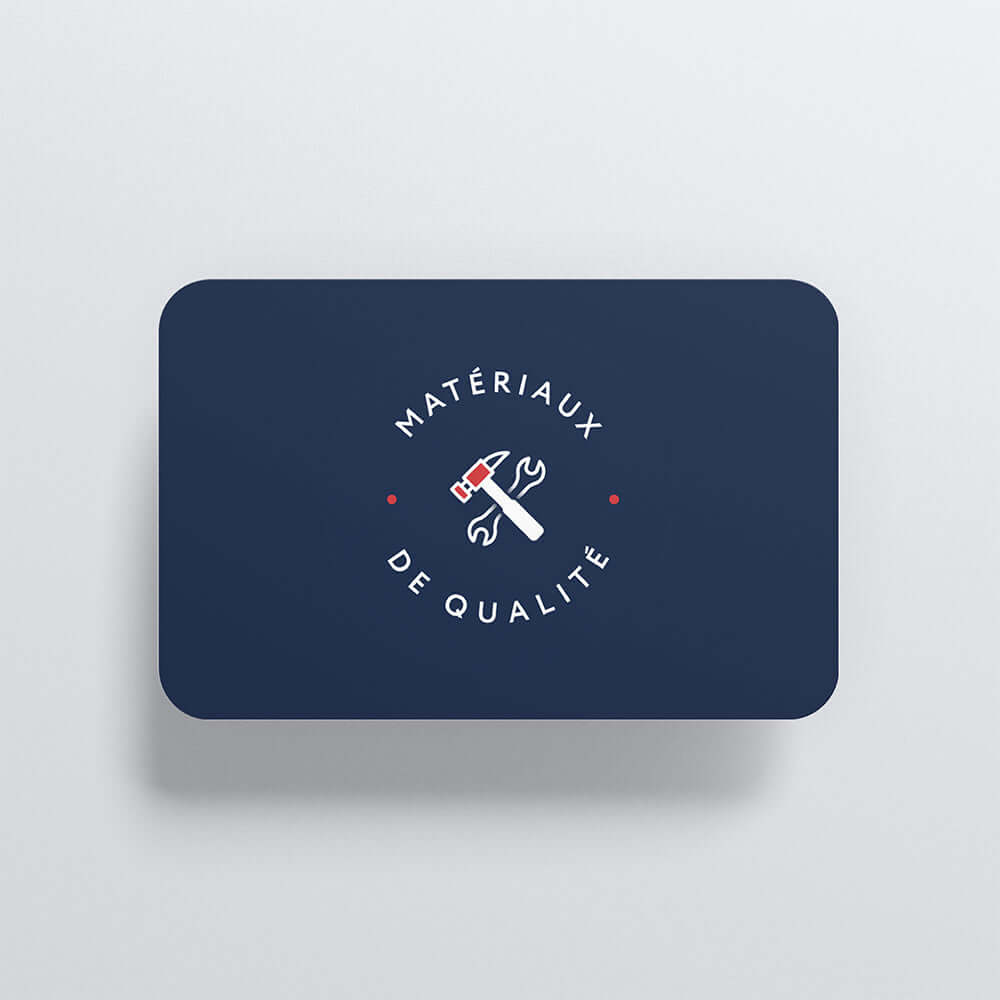 Carte NFC personnalisable PVC Blanc Materiaux de qualite