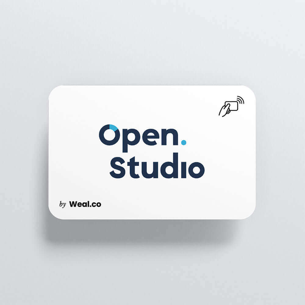 Carte NFC personnalisable - PVC Blanc - Open Studio