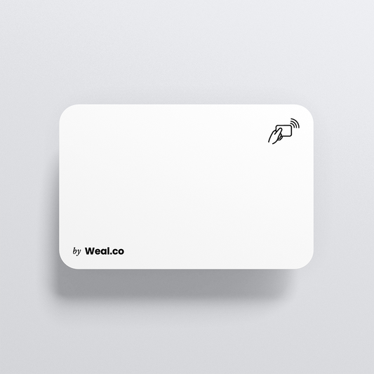 Carte NFC personnalisable - PVC Blanc - Vierge