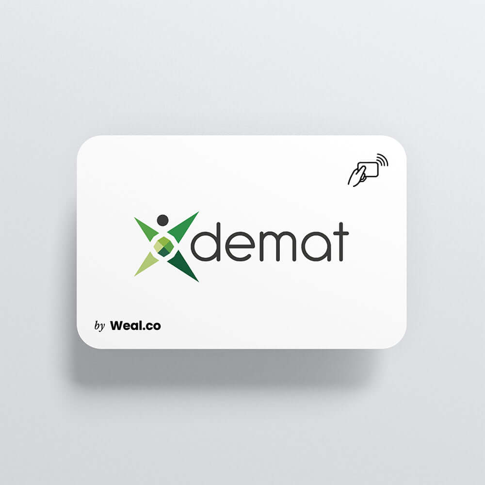 Carte NFC personnalisable PVC Blanc demat